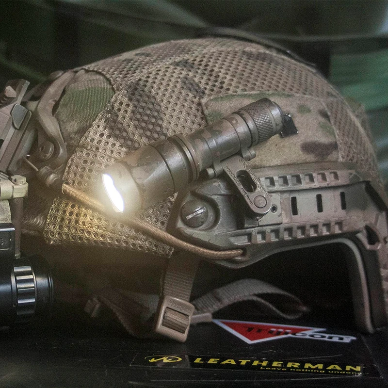 New SS MAX Helmet Mount for SF M300 M600 Scout Light Flashlight KIJI K1 IR Illuminator fits OPS-CORE Helmet Rail