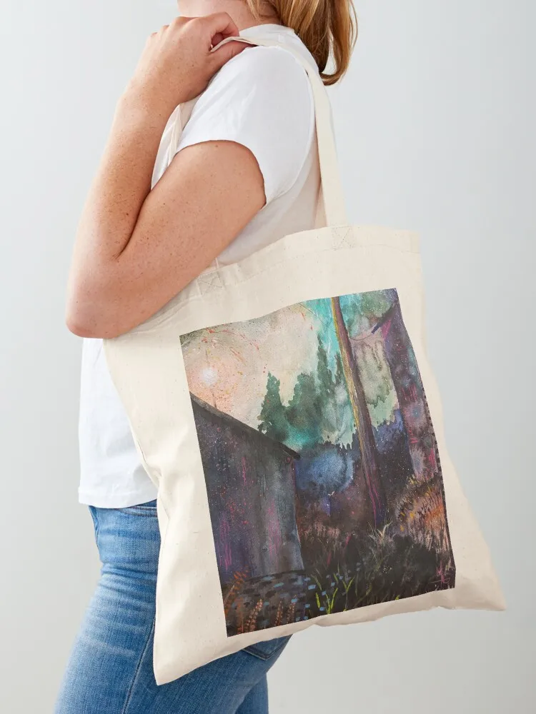 

Neon Night Watercolor Painting Tote Bag Shopper handbag sac pour femme handbag