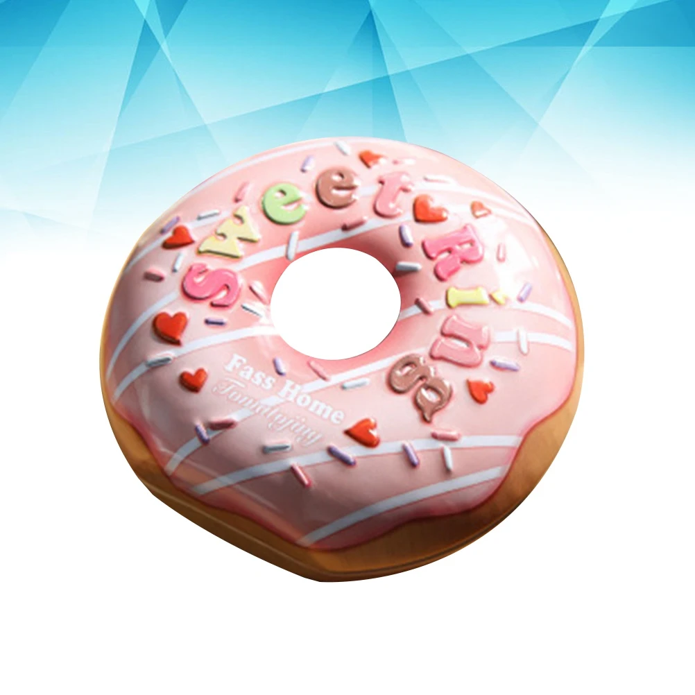 

Donut Shaped C Gift Storage Tinplate Container for Tea Leaves Cookies 128x96mm Wedding Favor Party Supplies