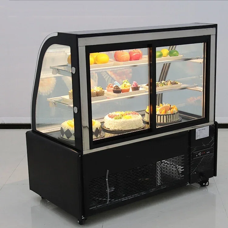 

#for freight Global distribution refrigerated showcase refrigerator cake commercial display cake vitrine refrigerator showcase