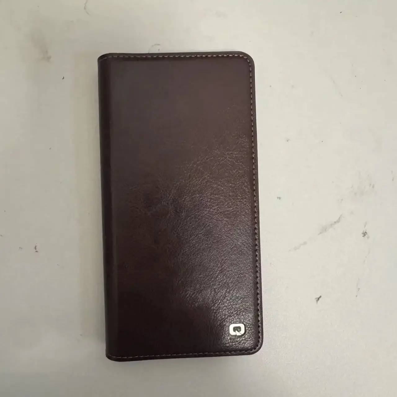 

Qialino Genuine Leather Flip Case For Iphone 16 15 14 Plus Handmade Fashion Business Cover With Card Slots For Iphone 13 Pro Max