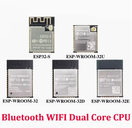 ESP-32S ESP-WROOM-32U/32D/32E ESP-32S For Bluetooth and WIFI Dual Core CPU with Low Power Consumption MCU ESP-32 modules