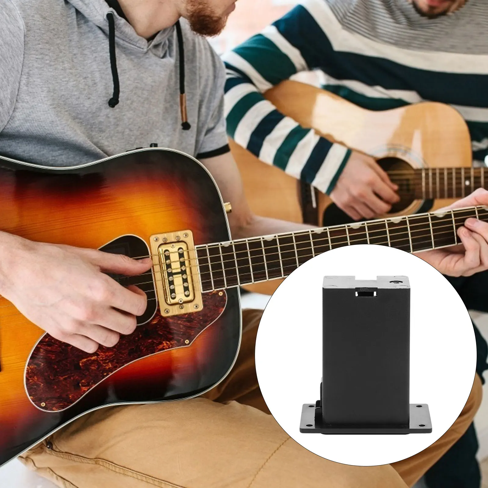 

3 Pcs Guitar Pickups Compartment for Active Casing Bass Holder Plastic Case