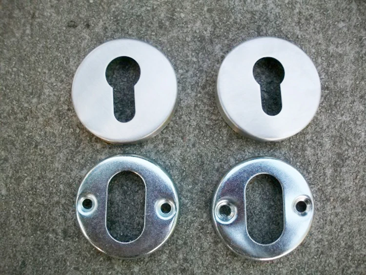 مقبض رافعة الورد مع مسامير ، 304 الفولاذ المقاوم للصدأ ، الجولة ، الملف الشخصي اليورو ، اسطوانة ، ثقب OB ، الكمبيوتر #3