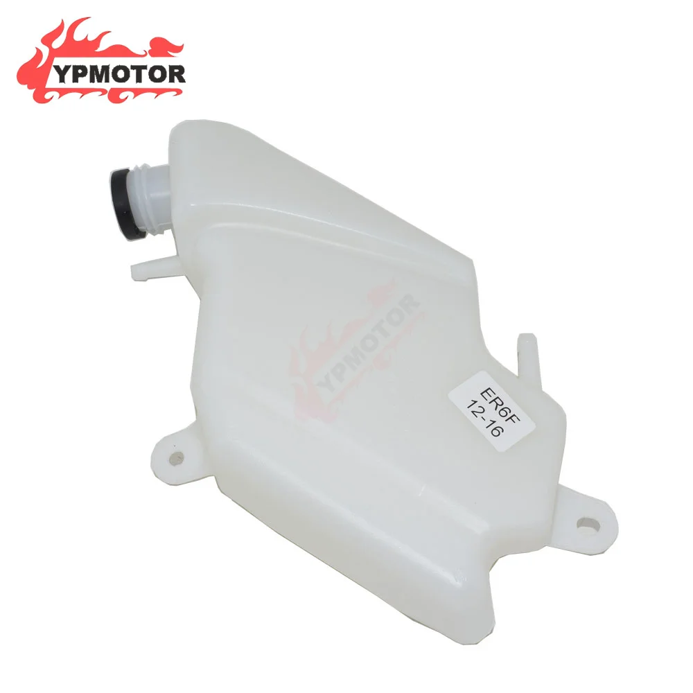 ER-6F 12-16 Motorcycle White Radiator Water Cooling Coolant Bottle Overflow Reservoir Tank For KAWASAKI ER6F 2012-2016 2013 2014