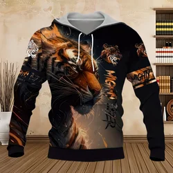 Fashion Fall Tigers Men Hoodies White Tiger Skin 3D All over Printed Mens Sweatshirt Unisex Long Sleeve Pullover Casual Jacket