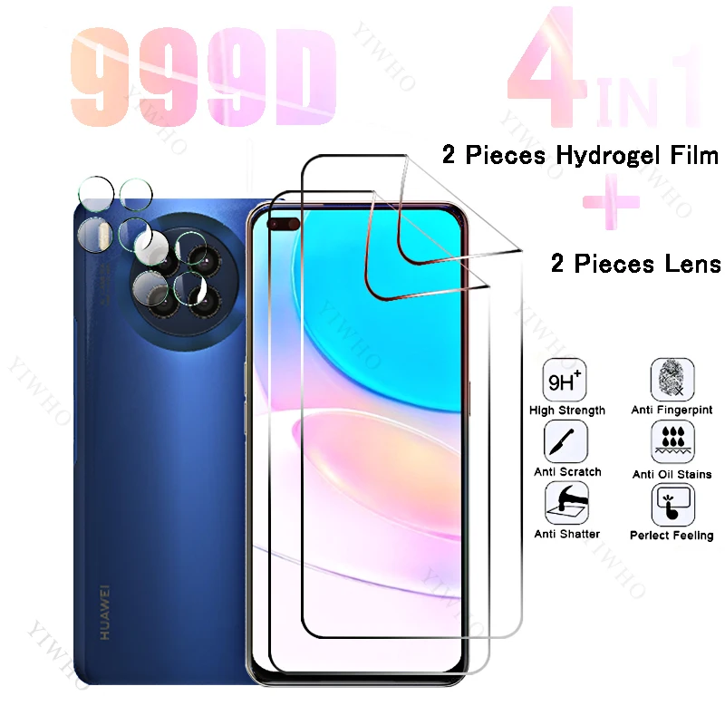 6in1 Full Cover Hydrogel Film for Huawei Nova 8i Fingerprint Screen Protectors for Huawei Nova 8 I NEN-L22 6.67