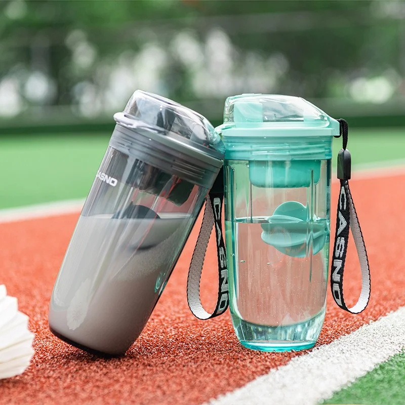 

400Ml Food Grade Plastic Water Bottle, Fitness Shake Cup, Outdoor Sports Water Bottle, Sealed Leak Proof Milkshake Mixing Cup