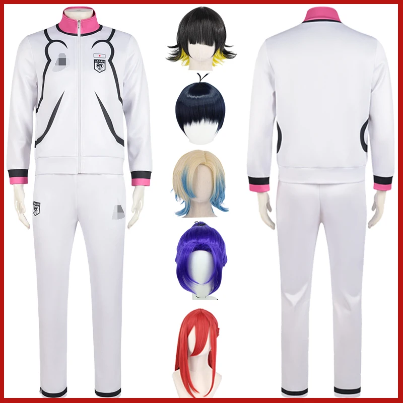 

Anime Blue Lock Cosplay Isagi Yoichi Coat Pants School Uniform Sae Itoshi Shidou Ryusei Aiku Meguru Bachira Football Sportswear