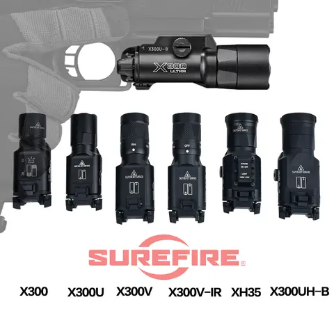 Surefire X300 Ultra XH35 Dual Switch X300V IR SF X300U LED Flashlight for GLOCK 17 19 CZ-75 Tactical Hunting Scout Light Lamp