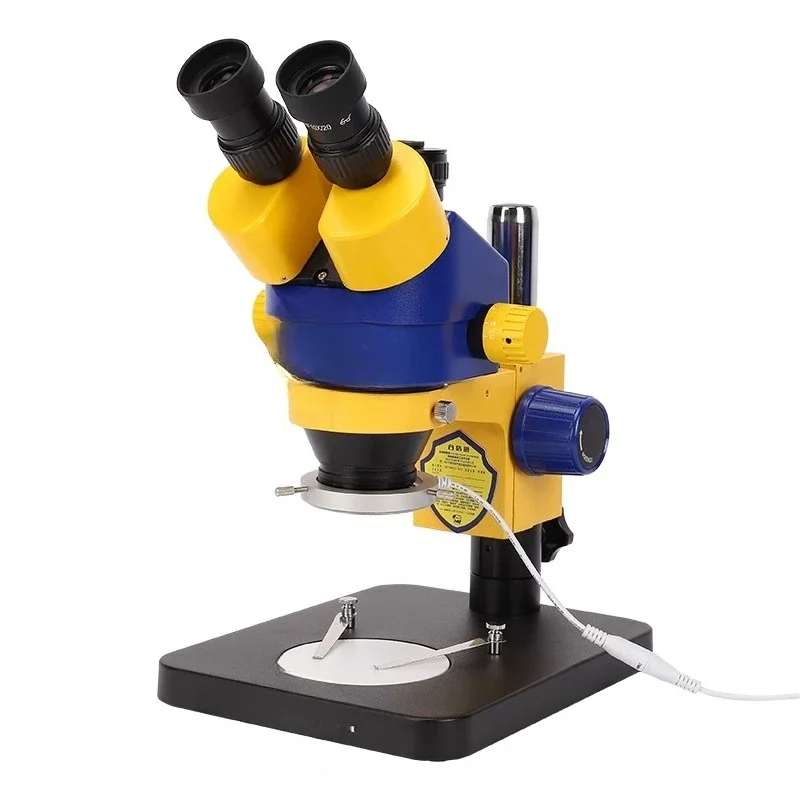 Industrial grade trinocular stereo microscope, can be connected to the display MC75T-B1 variable magnification