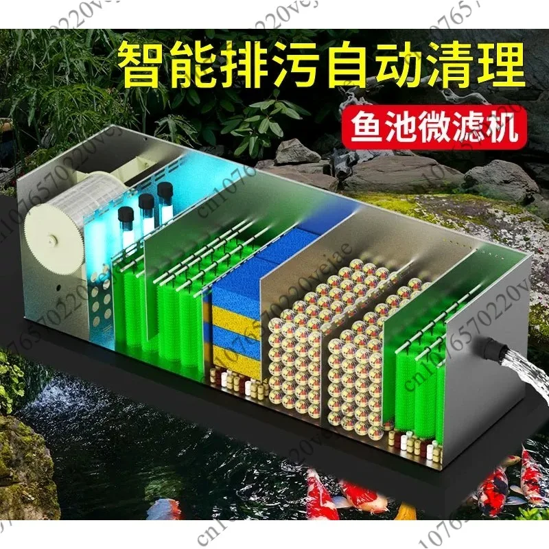 

Fish pond microfiltration automatic backwash circulating water purification equipment