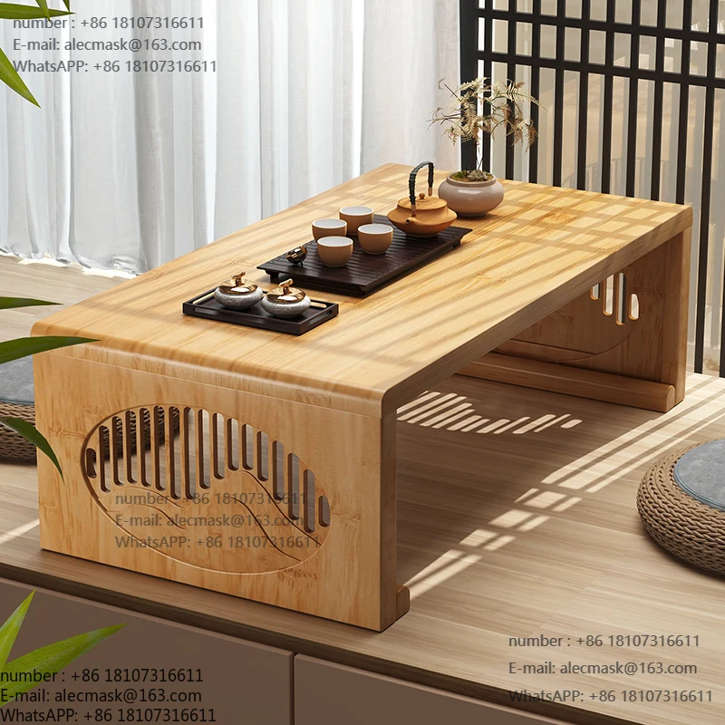 

Folding tatami tea bay window small table bedroom sitting on the floor Chinese balcony