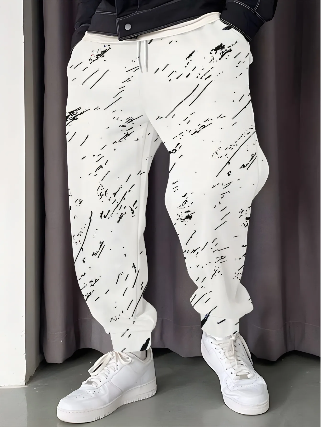 2026 Autumn New Style Street Casual Fashion Comfortable Soft 3D Graffiti Pattern Printed Men's Casual Pants