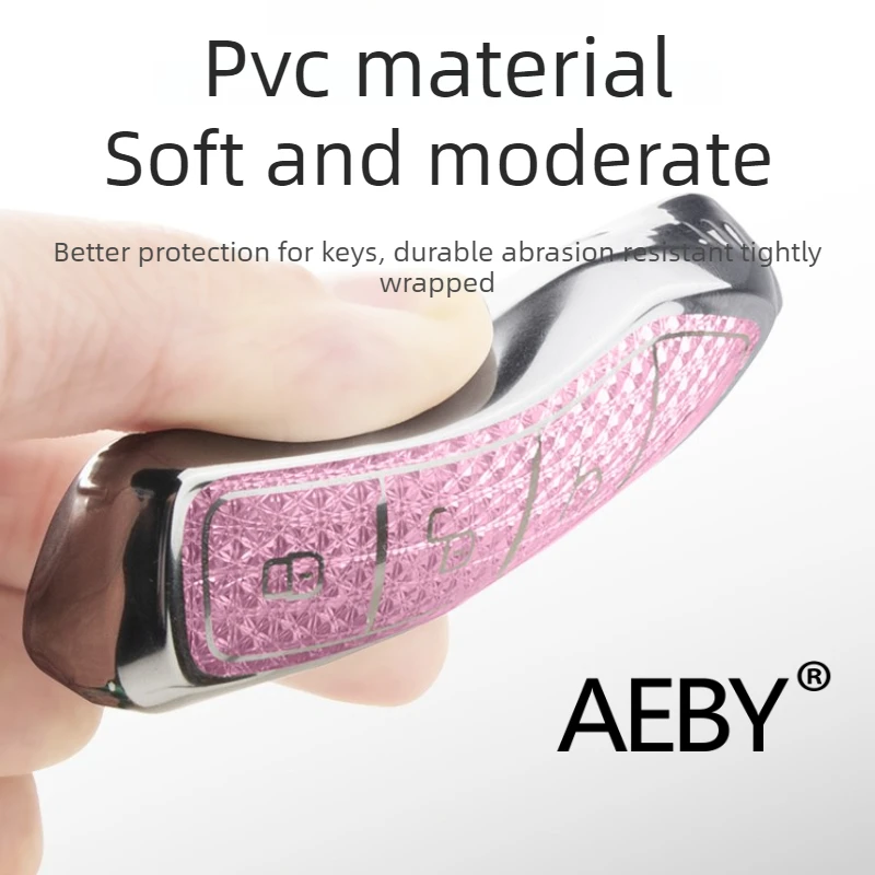 AEBY For BYD Atto 2 Smart Driving Editio 2024-2025 Protective Key Holder Bag,Shockproof & Anti-Scratch Key Fob Case Cover