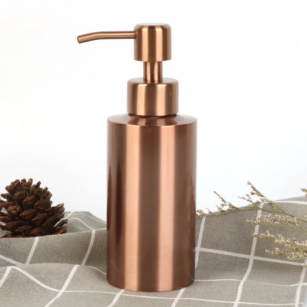 

Stainless Steel Soap Dispenser 250ml/350ml/550ml Rose Gold Lotion Pump Refillable Bottles Metal Pump Hand Sanitizer Bottle