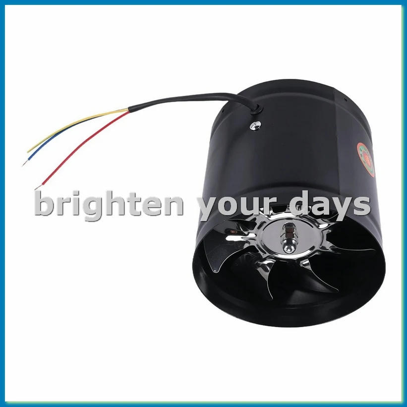 6 Inch High-Speed Exhaust Fan In-Line Duct Kitchen Extractor Metal Toilet Fan Industrial Fan 220V-A28R