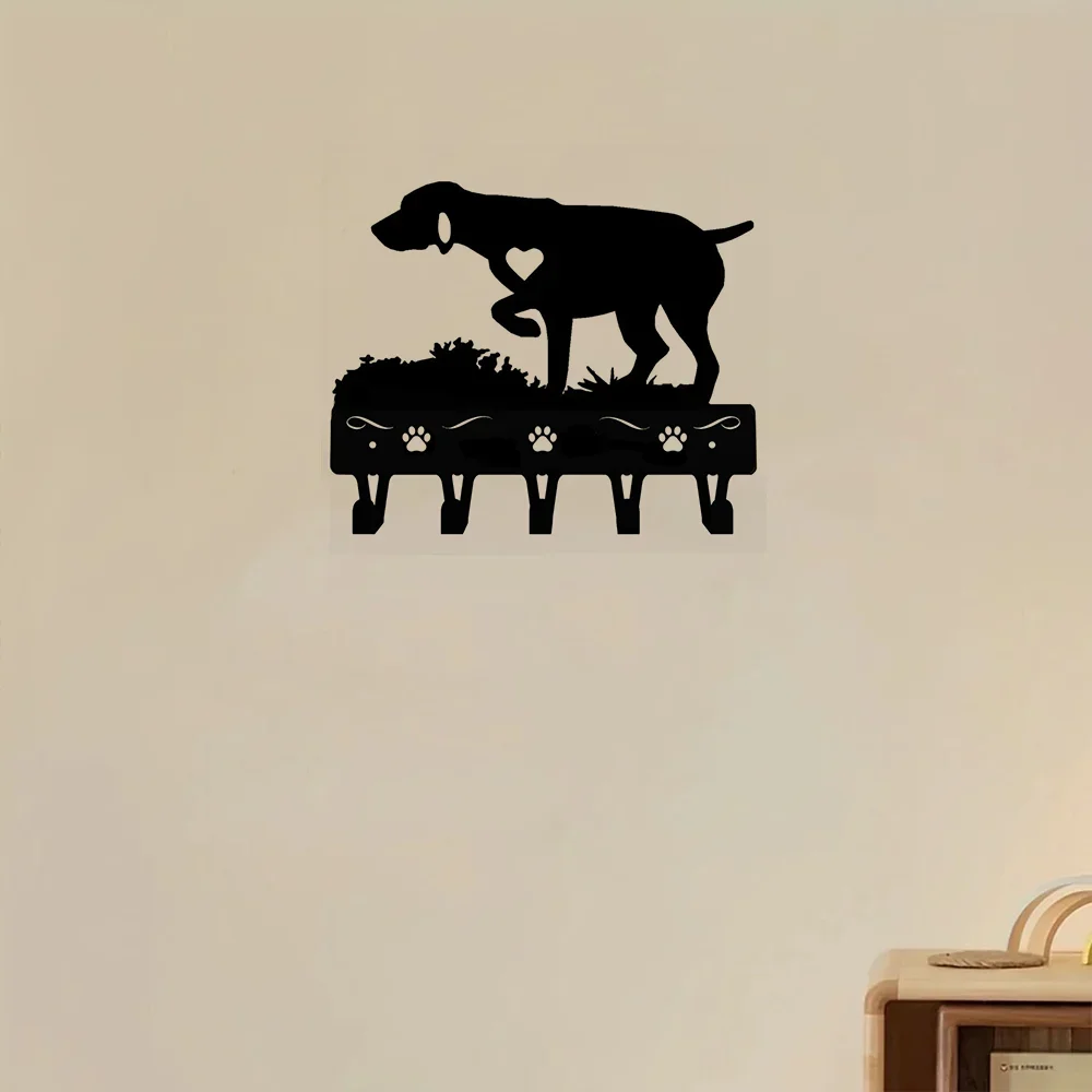 CIFBUY German Shorthaired Pointer Metal Wall Hook Dog Key Holder Entryway Hanging Decor Gift Rustic Sign