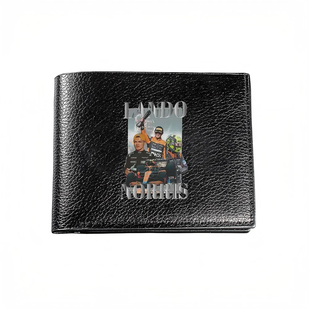 Lando Norris Racing Driver Portrait Men's Wallet Card Holder Casual Business Fashion Print Design