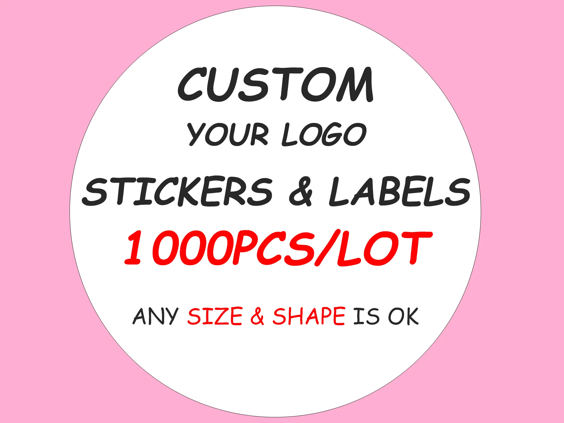 custom label sticker logo stickers label wedding birthday baptism party design your own sticker personalized packaging