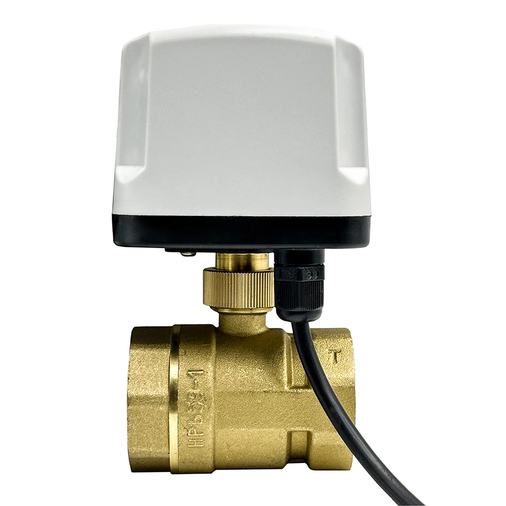 Imagem -06 - Impermeável Motorizado Ball Valve Latão Elétrica Ball Valve Grande Torque Metal Motor Control 3-wire Ip65 2