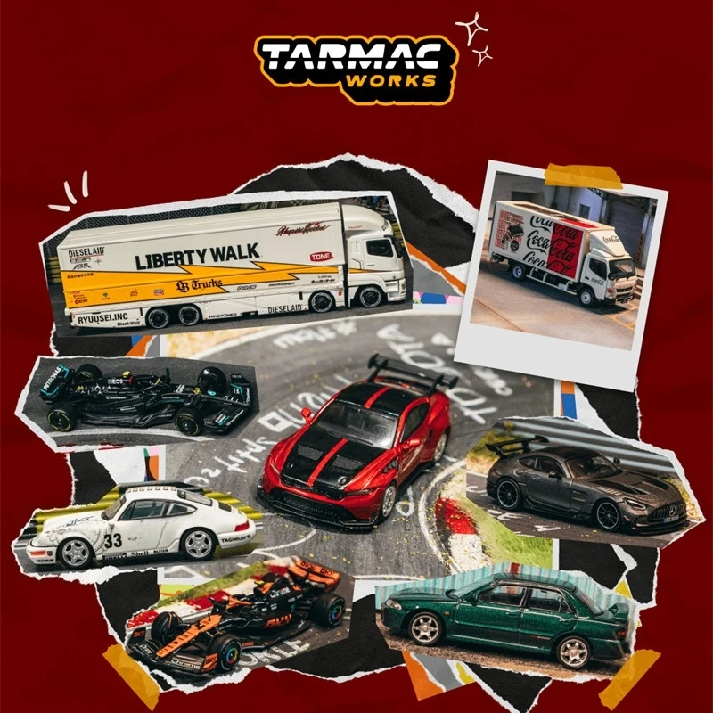 [PreSale] Tarmac Works 1:64 GTD W14E-Hamilton MCL60 Norris Lancer GSR Fuso Super Great LB-TRUCKS Diecast Model Car