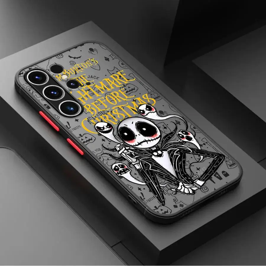 Case For Samsung Galaxy A54 A52 A14 A53 A13 A34 A12 A23 A51 A71 A33 A22 A32 Silicone Phone Cover The Nightmare Before Christmas image 3