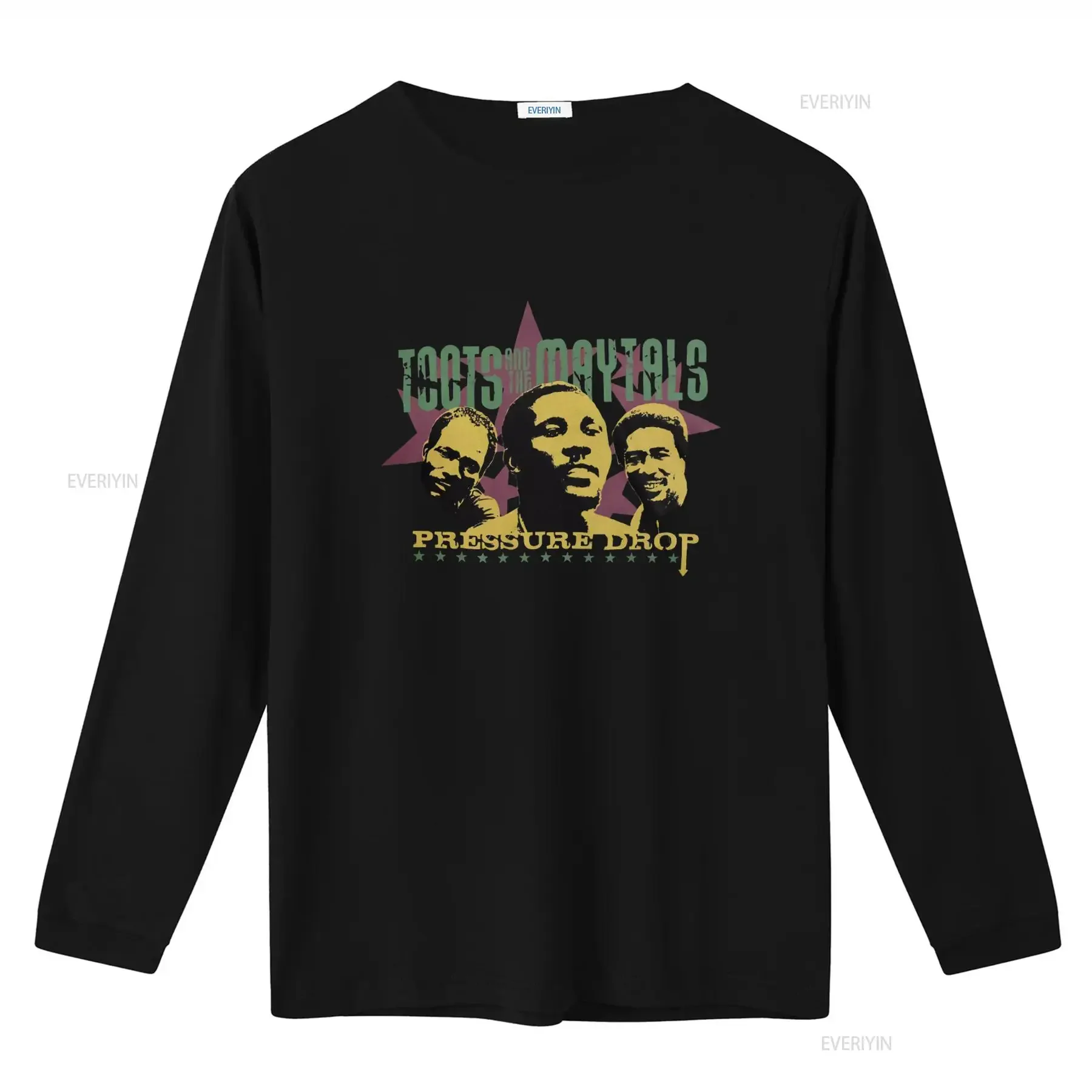 Toots the Maytals Pressure Drop Men's T Shirt Ska Reggae Music Band  vintage Washed Comfortable graphic homme Casual Stretched