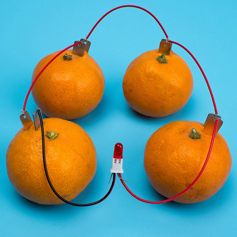 Learning Kit for Kids Potato & Fruit Battery Experiment Set to Explore Electricity Generation for Home or School Science Project