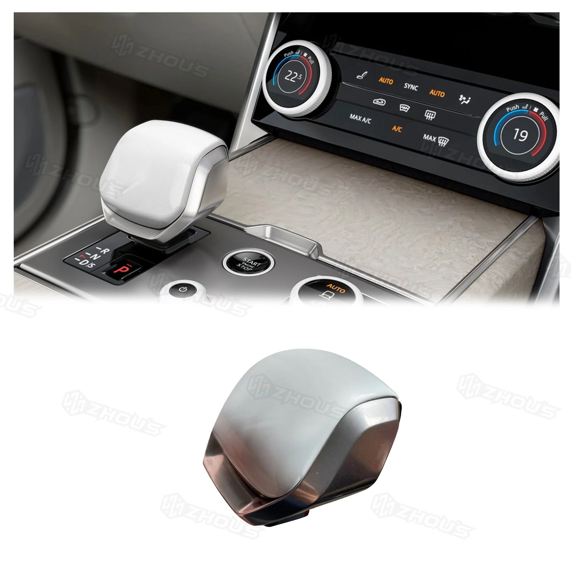 

Auto Spare Interiors Parts Ceramics Custom Car Gear Shift Knob for Land Rover Range Rover Parts