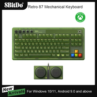 8BitDo Retro 87 Mechanical Keyboard with RGB Backlight, Bluetooth/2.4G/USB-C Hot Swappable Gaming Keyboard for Windows Android