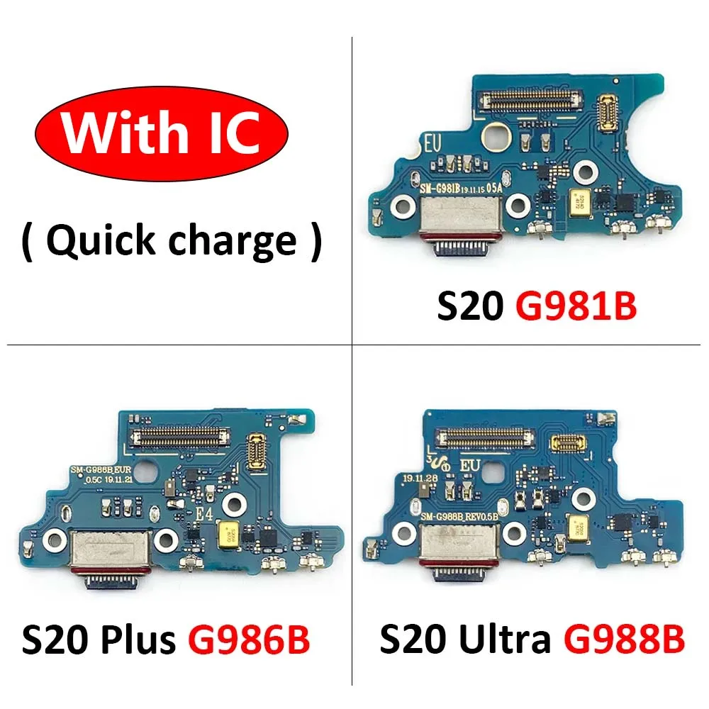 USB Charging Port Microphone Dock Connector Board Flex Cable For Samsung S20 Plus Ultra G986B G988B G981B Repair Parts