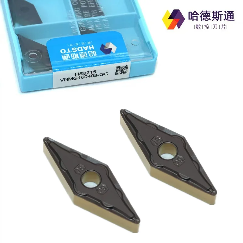 

Vnmg 160404 -Gc Vnmg 160408 -Gc Hs8225 Hs8215 Hadsto 100% Original Lathe Turning Carbide Tool Outer Circle Cnc Blade Processing Steel Parts