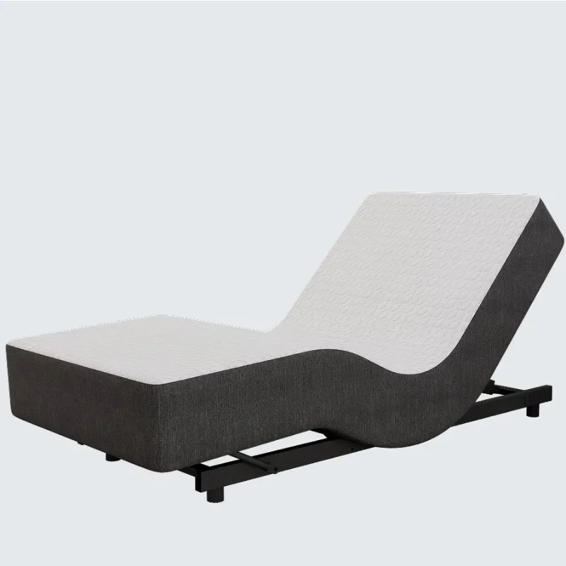 Deluxe zero-clearance motor split-type extra-large padded sports electric adjustable bed with wireless remote control