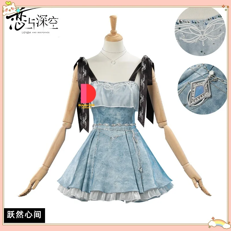 

Love and Deep Space Leap Vividly in The Heart Same - Style Camisole Dress Player Character Cosplay Costume Anime-style Games