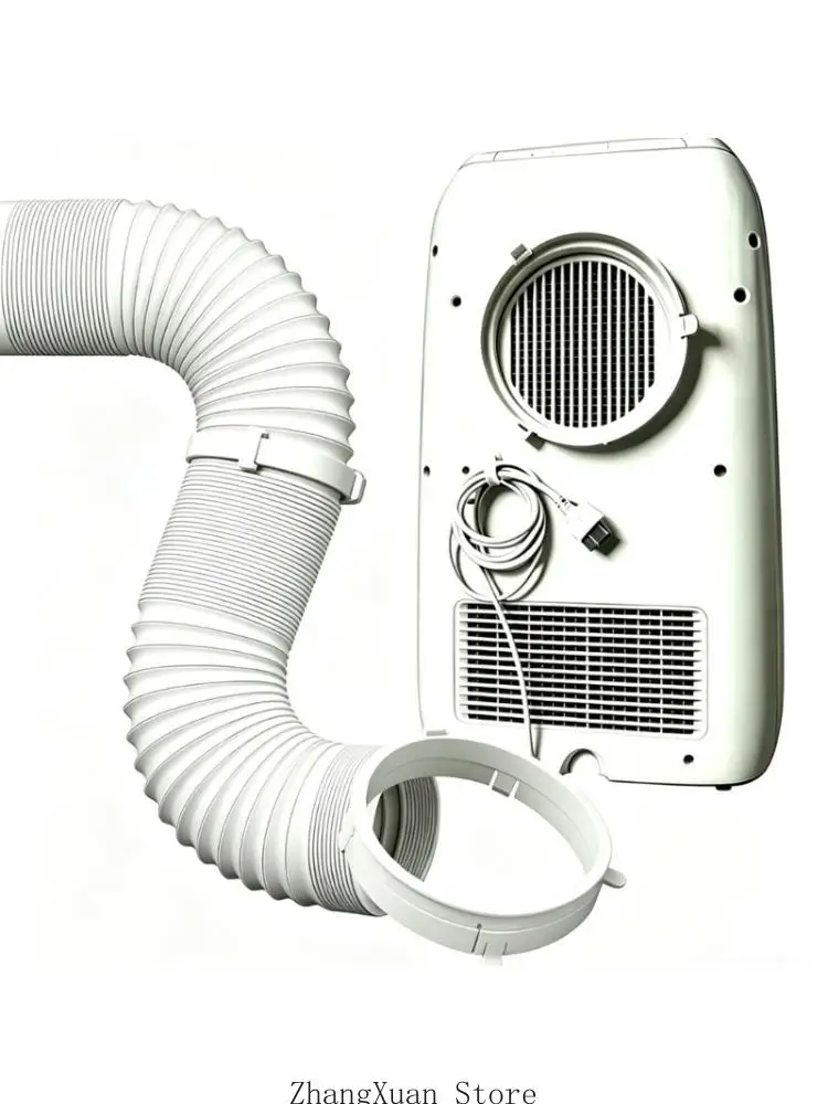 Air Conditioner Exhaust Hose Adapter with 5.9 Inch Opening, Round Replacement Fitting for Standard 6 Inch Hose and Outlet Side