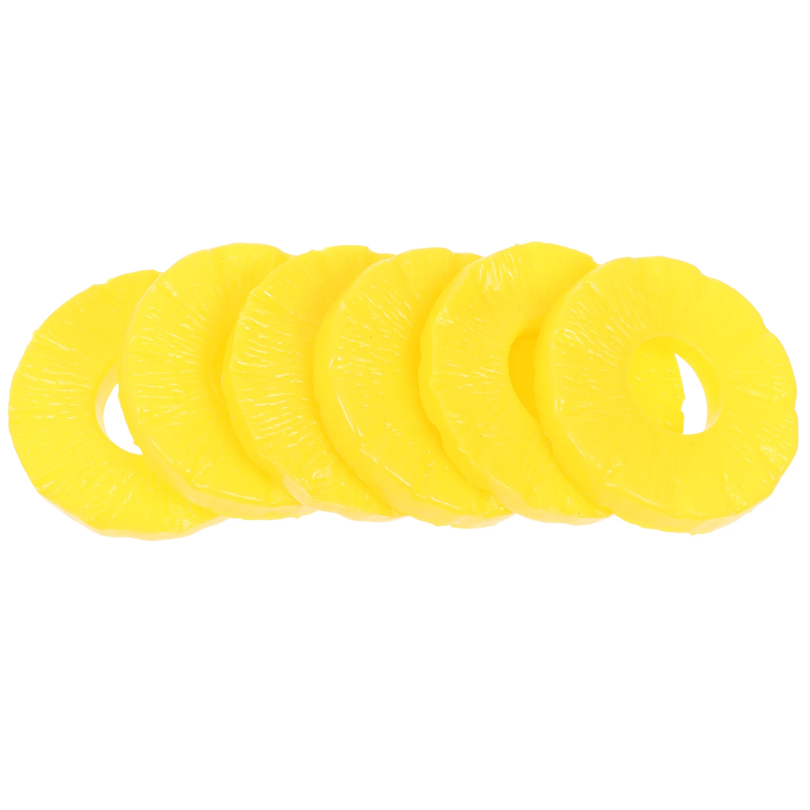 

Pineapple Circle Decoration Artificial Fruits Ornament Fake Faux Plastic Figurine Display Realistic