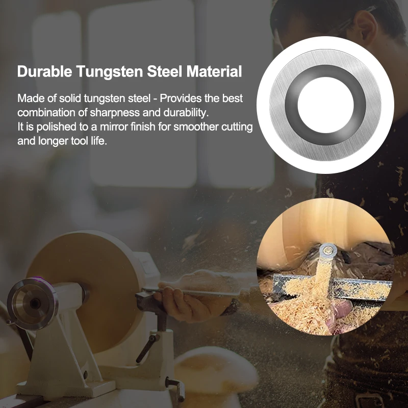 1/10 قطعة شفرة تحول مستديرة 15x2.5 مللي متر R30 قاطع كربيد التنغستن إدراج ل مخرطة الخشب تحول أدوات شفرة مستديرة عالية الصلابة