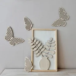 Wooden Brand Butterfly Wall Decoration Weaving Children's Room Wall Paste Decoration Kids Room Wood Wall Sticker