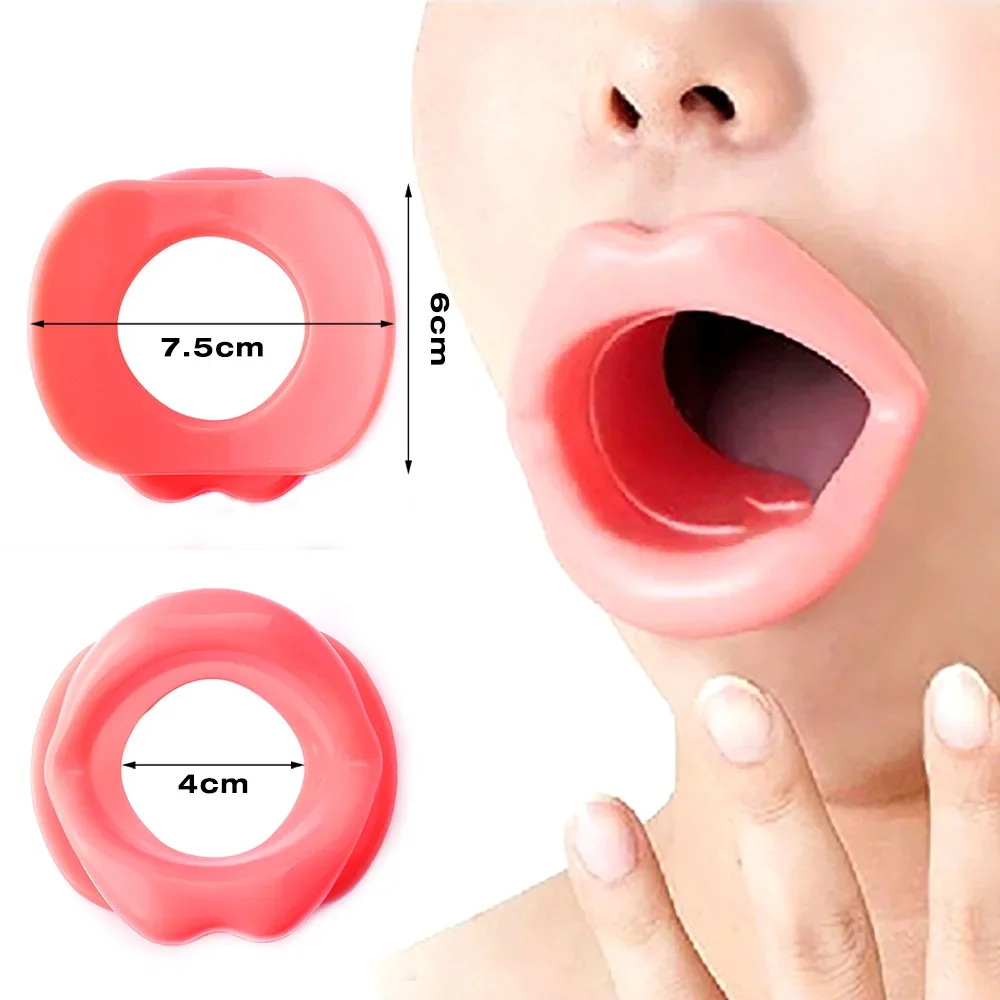 Silicone Rubber Face Slimmer Anti Wrinkle Lip Trainer Mouth Massager Mouth Muscle Exercise Piece Exerciser Mouthpiece Face Care
