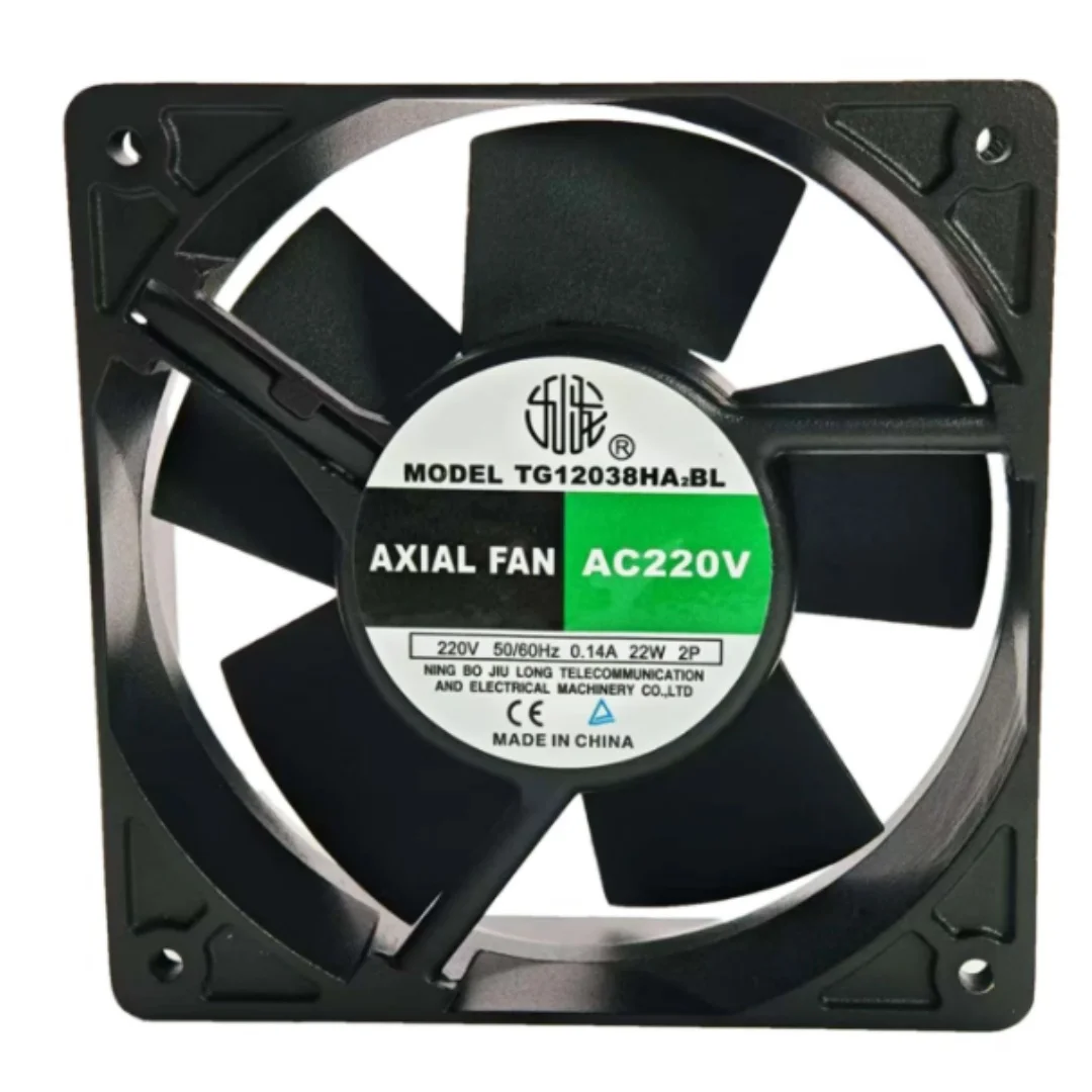 

AXIAL FAN TG12038HA2BL AC 220V 0.14A 120x120x38mm 2-Wire Server Cooling Fan