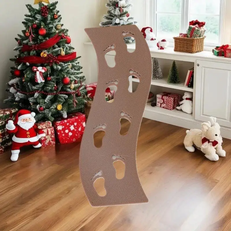 Puppenhaus-Weihnachtsdekoration: 5-teiliges Set Fußabdruck-Fußmatten für die Fee-Garteneinstellung