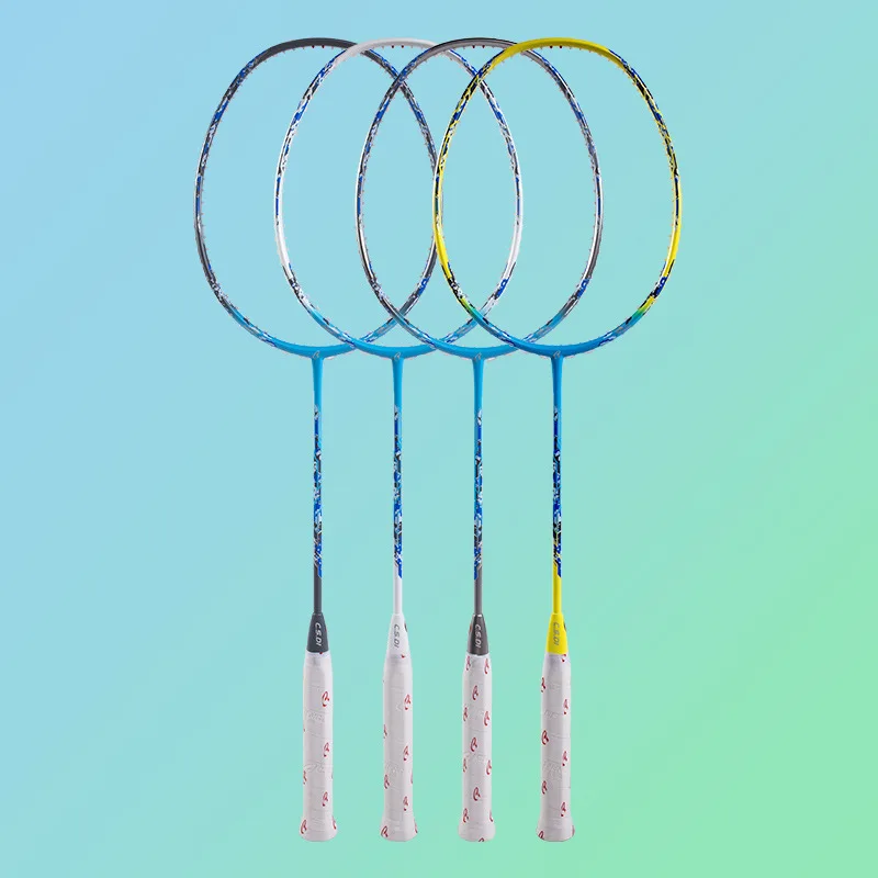 All Carbon Fiber Badminton Racket for Male and Female Students, Training, Warship Series