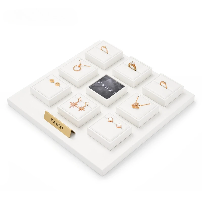 

Jewelry display props, jewelry trays, rings, necklaces, earrings, counter jewelry display racks