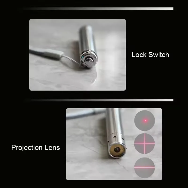 Mini 650nm 10mW Red Dot/Line/Cross Laser Diode Module Stainless Steel Handheld LED