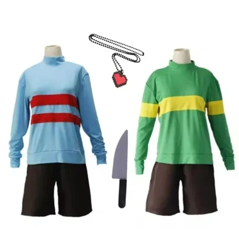 

Косплей Аниме Undertale Косплей Костюм Прототип Миссия Фриск Cos Костюм Ожерелье Хэллоуин Карнавал Забавная Вечеринка Косплей Косплей