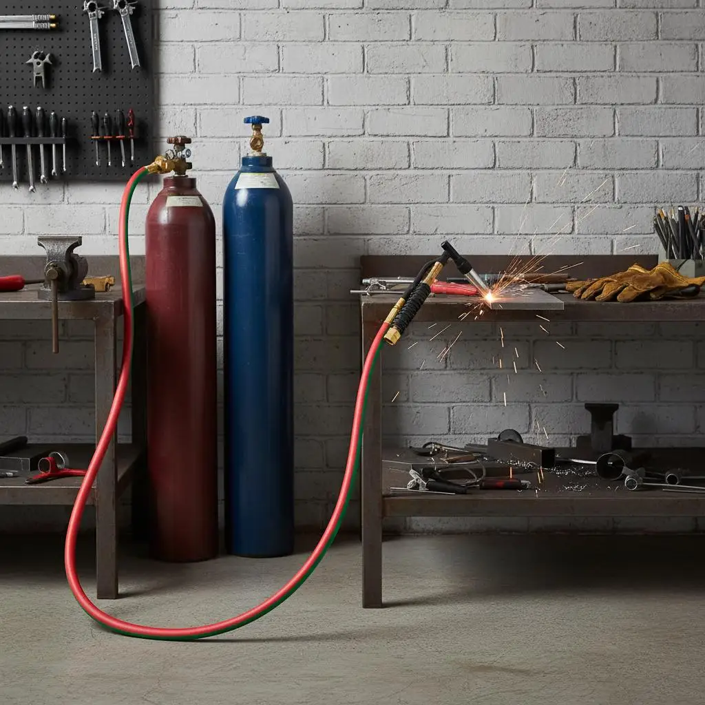 

Сварочно-резательная трубка двойного назначения 1/4 дюйма x 25 футов для мастерских, судостроительных верфей, строительных площадок, фитинг 9/16"-18 B, 300 фунтов на кв. дюйм, класс T, кислород A