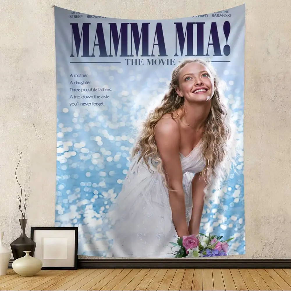 movie Mamma Mia Hanging Bohemian Tapestry Bohemian Wall Tapestries Mandala Kawaii Room Decor