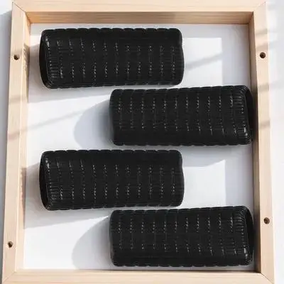 4Pcs Bow Grip Rubber Sleeve Black Violin Viola Anti-Slip Soft Rubber Muffler Comfortable Grip Enhancer Bow Maintenance