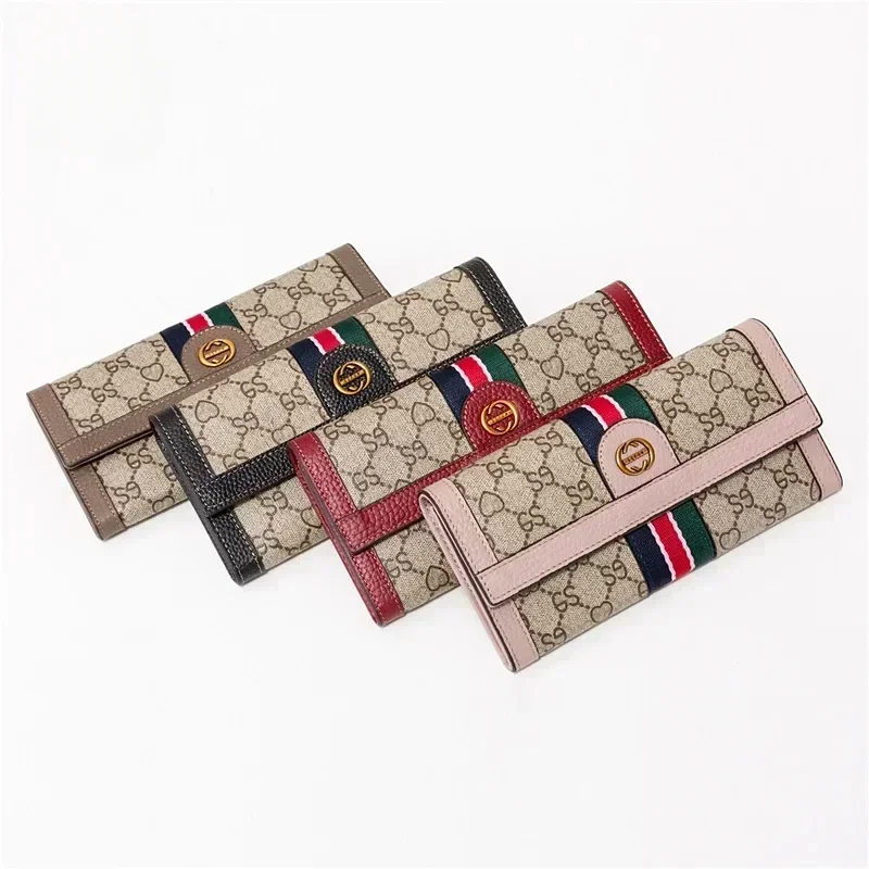 Leather women's long European and American style wallet women's multi-card position new fashionable large-capacity clutch bag